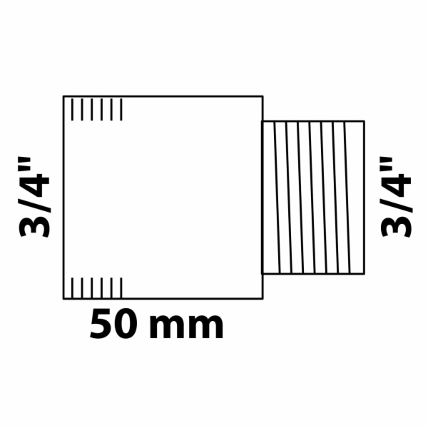 Prodlužovací závitník Kirchhoff 24,2 mm (3/4" vnitřní) x ...