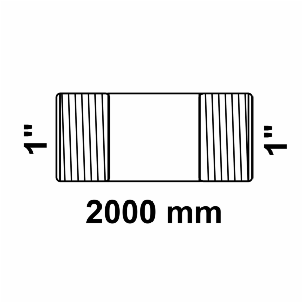 Dvojitá potrubní vsuvka Kirchhoff 33,3 mm (vnější závit 1...