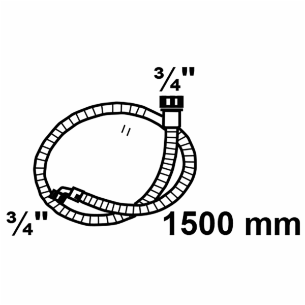 Přívodní hadice Kirchhoff 24,2 mm (3/4" vnitřní závit) x ...