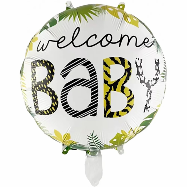 Fóliový balónek Party Factory Welcome Baby kulatý O 42 cm...