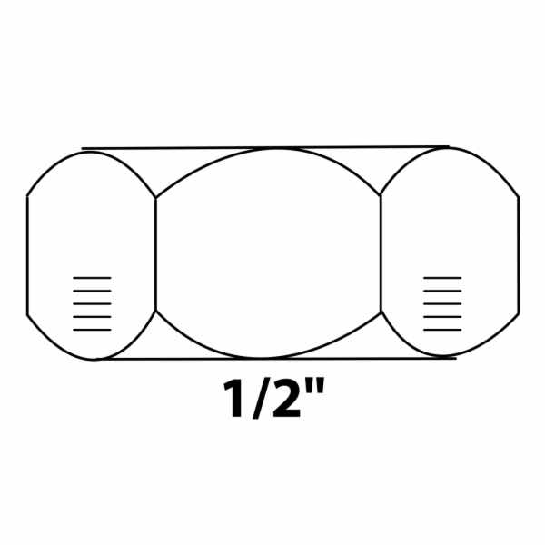 Koncová krytka Kirchhoff 18,7 mm (1/2" vnitřní závit) chr...