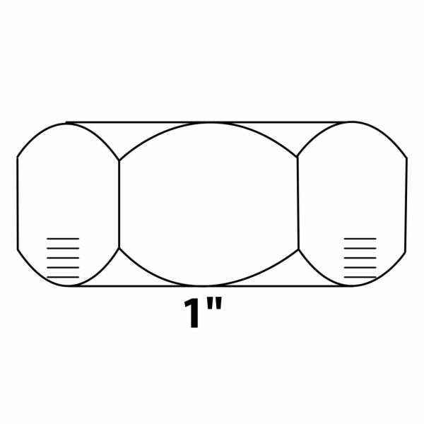 Koncová krytka Kirchhoff 30,3 mm (1" vnitřní průměr) prázdná
