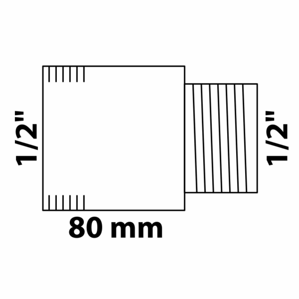 Prodloužení kohoutku Kirchhoff 18,7 mm (1/2" vnitřní) x 2...