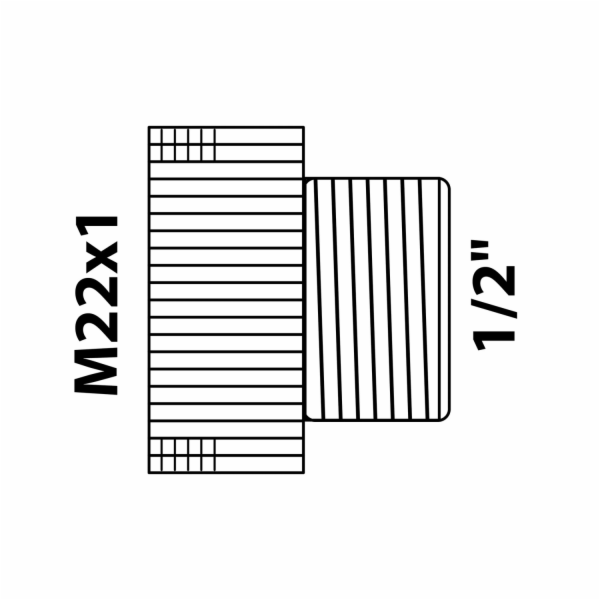 Kirchhoff adaptér 21 mm (vnější závit 1/2") x vnitřní záv...