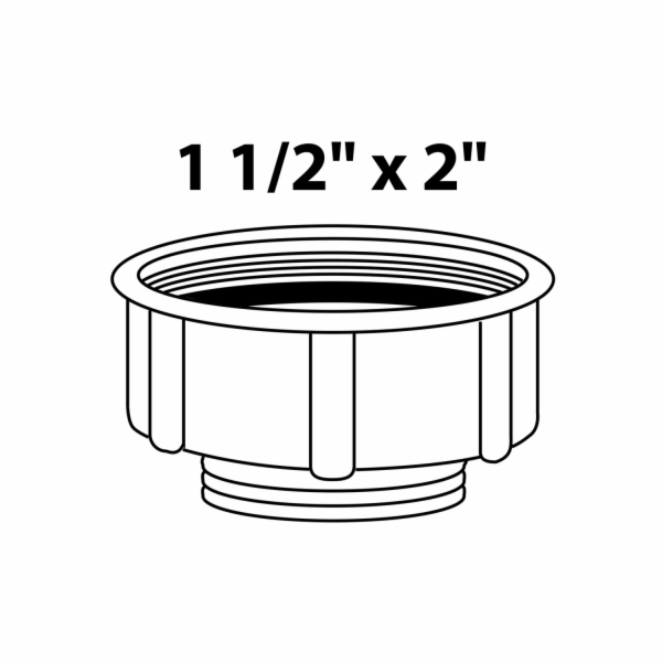 Kirchhoff redukce pro sifon 2" vnitřní závit x 47,8 mm (1...