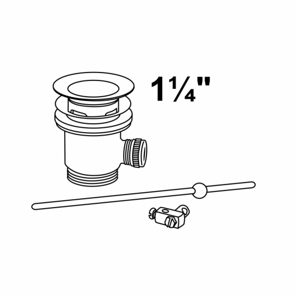 Kirchhoff excentrická odtoková sada pro umyvadlo 41,9 mm ...