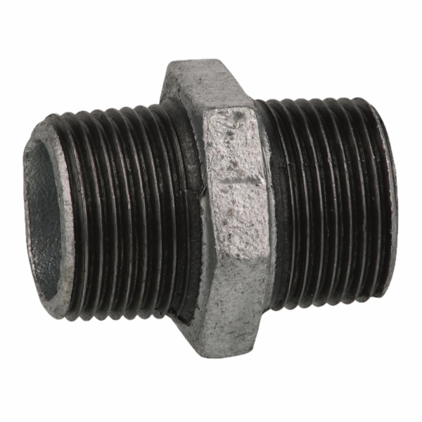 Dvojitá Kirchhoff nipl 21 mm (1/2" AG) pozinkovaná