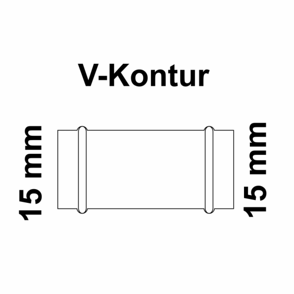 Kirchhoff CU dvojitá objímka 2 objímky prázdné 15 mm