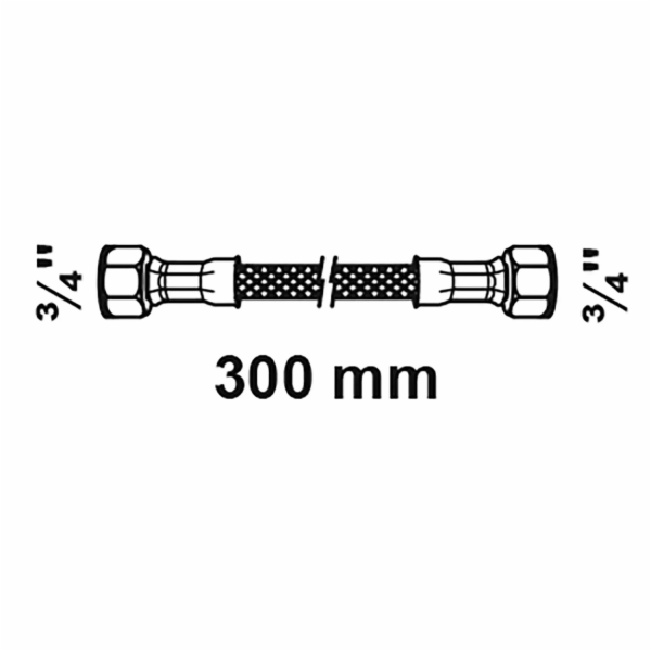 Kirchhoff flexibilní připojovací hadice 300 mm 24,2 mm (3...