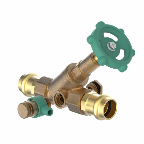 Kirchhoff úhlový sedlový ventil s odtokem 22 mm