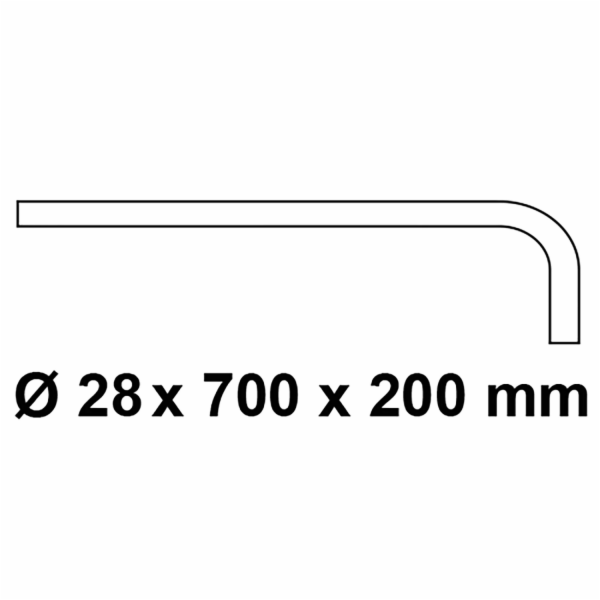 Kirchhoff tlaková proplachovací trubka 90° rovná ocel 28 ...