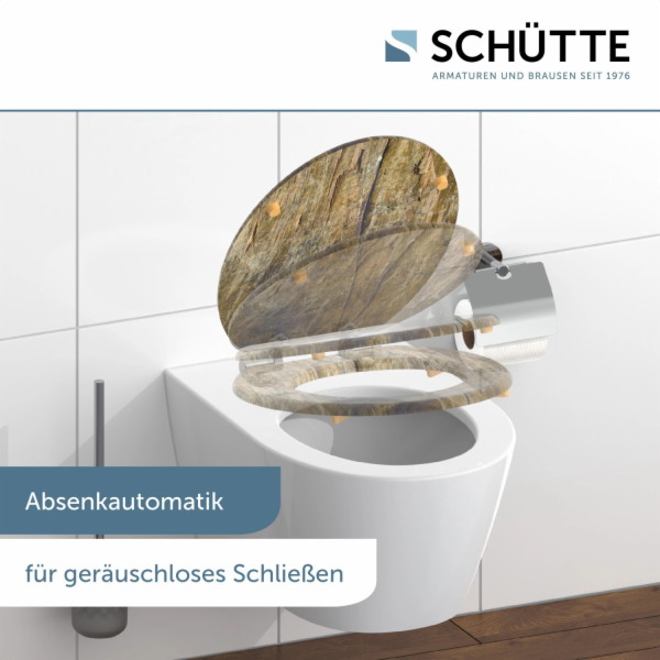 WC sedátko Schütte MDF z masivního dřeva s tlumeným dovír...