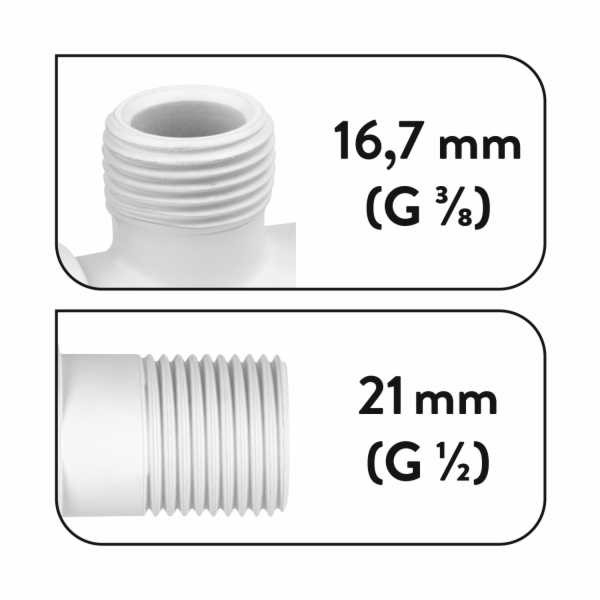 rohový ventil Baliv EV-3440 bílý matný