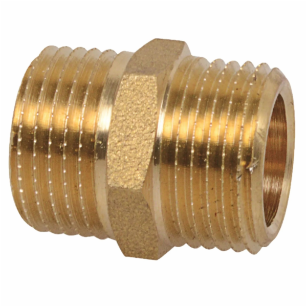 Dvojitá vsuvka Kirchhoff 21 mm (1/2" AG) mosaz