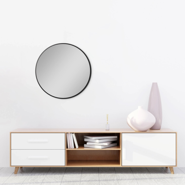 Zrcadlo DSK Design Picasso O 60 cm černé