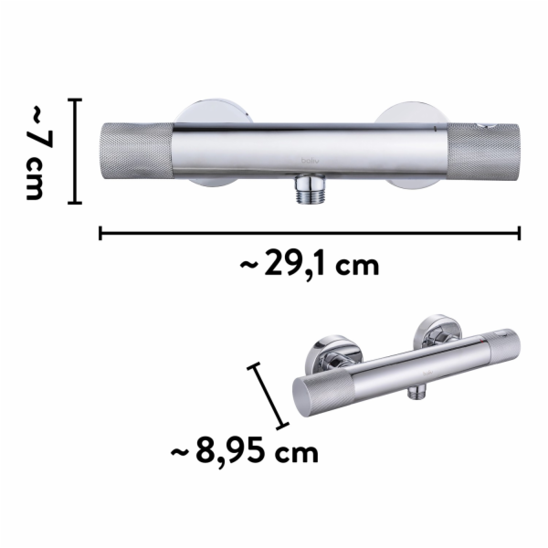 Termostatická sprchová armatura Baliv DU-2060 chrom