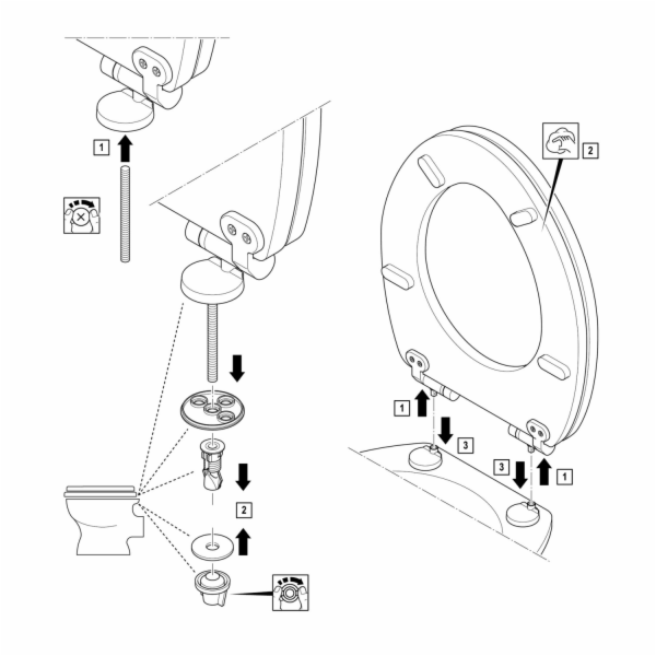 WC sedátko Baliv Paru s mechanismem tlumeného dovírání, d...