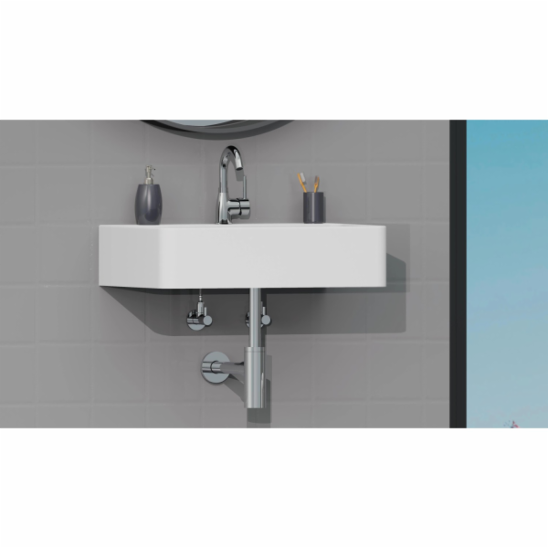 Sifon k umyvadlu Kirchhoff Design, chrom