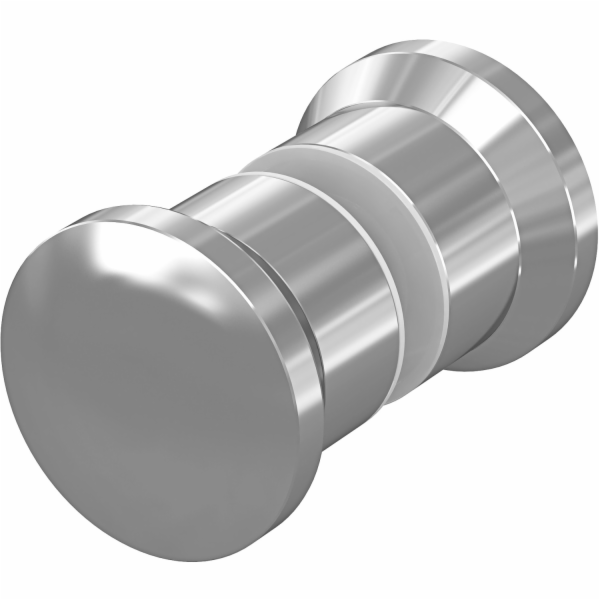 Sprchová rukojeť Baliv, kulatá, kovová, chromovaná