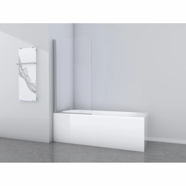 Skládací vanová zástěna Aurlane Silver Classic, 80 cm x 1...
