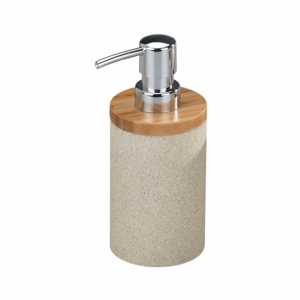 Dávkovač mýdla Wenko Vico, polyresin/bambus, přírodní