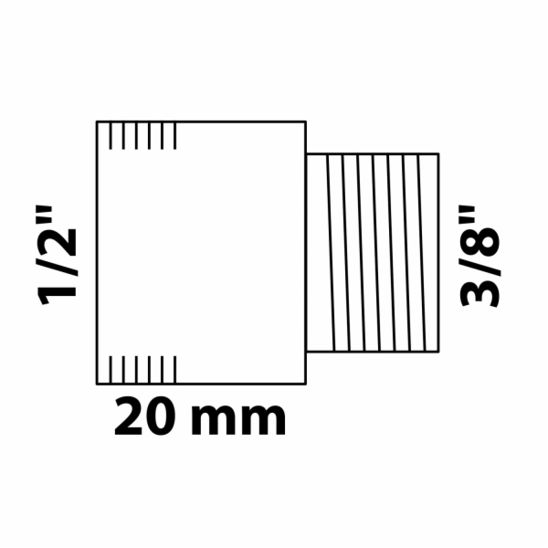 Prodloužení redukčního kohoutu Kirchhoff 15 mm (vnitřní z...