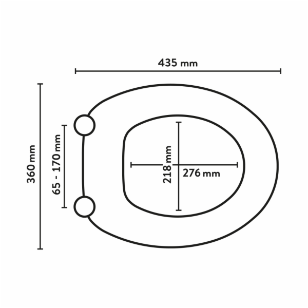 WC sedátko Baliv Quilotoa s mechanismem tlumeného dovírán...