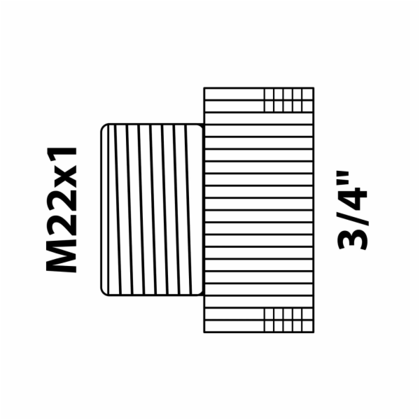 Kirchhoff adaptér 24,2 mm (3/4" vnitřní závit) x M22 vněj...