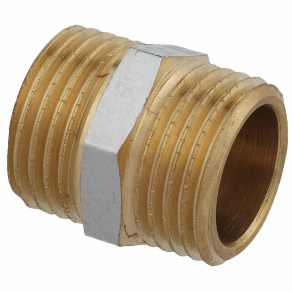 Dvojitá nipl Kirchhoff 21 mm (1/2" AG) chrom