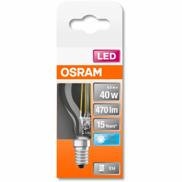 Osram Žárovka E14 ve tvaru kapky, 4 W