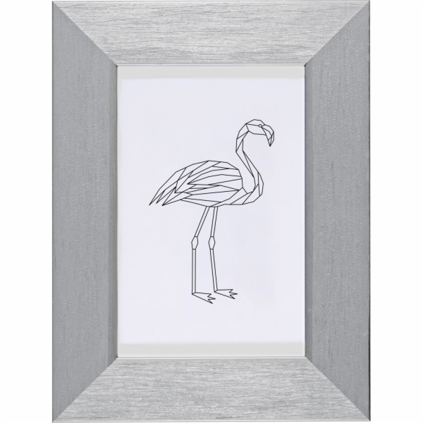 Sonstige Plastový rám 10 cm x 15 cm Stříbrný metalický vz...