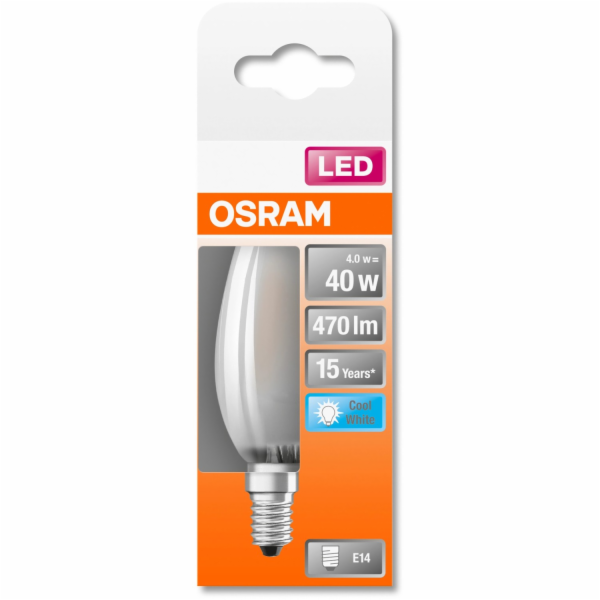 Osram LED žárovka E14 ve tvaru svíčky 4 W neutrální bílá ...