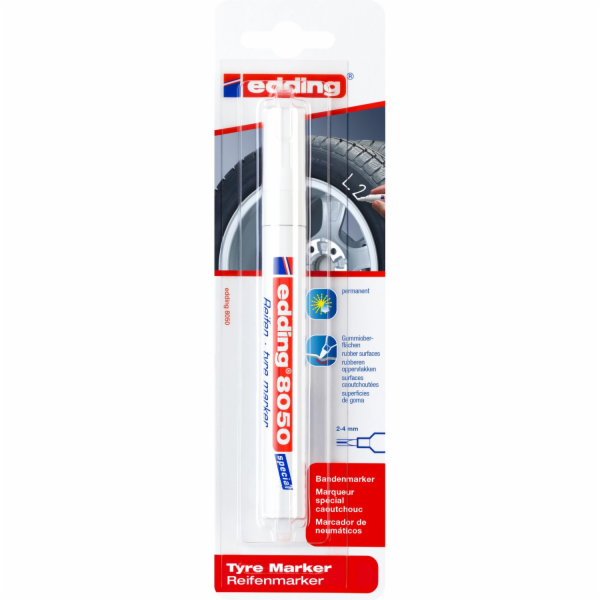 EDDING Popisovač pneumatik 8050 bílý 2 mm - 4 mm
