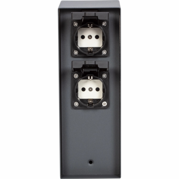 Sonstige Dvojitá zásuvková sloupová IP44 antracitová s ča...