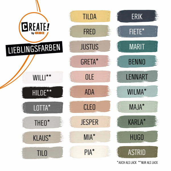 CREATE! by OBI TVOŘTE! od OBI Barevný lak Oblíbená barva ...