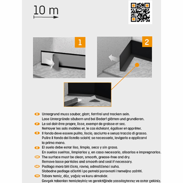 Döllken Profiles Bílý samolepicí skládací úhelník, 48 mm ...