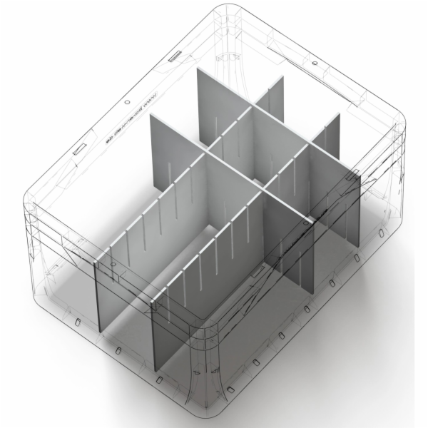 Eurobox-System Dělicí příčka systému Eurobox 36 cm x 26 c...