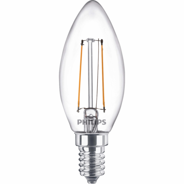 Philips LED žárovka E14 ve tvaru svíčky 2 W teplá bílá 25...