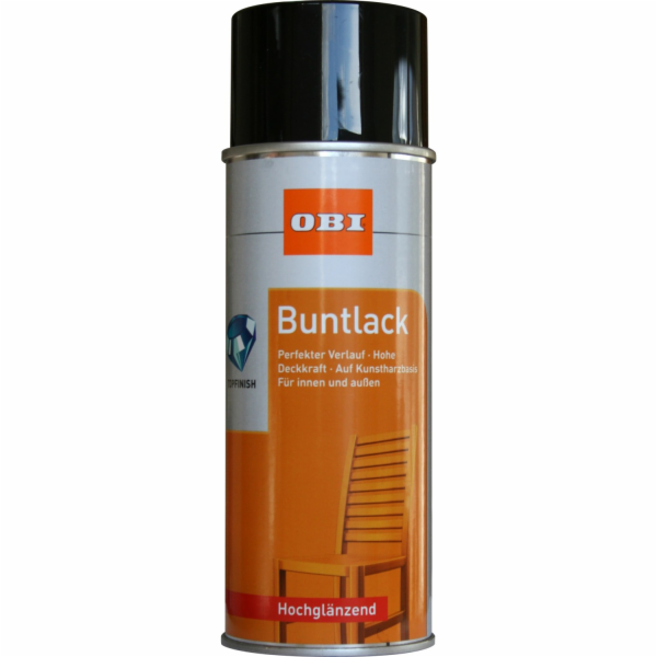 OBI Barevný sprej RAL 9005 Jet Black High Lesklá 400 ml