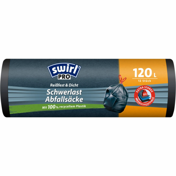 Swirl ® Professional Heavy Duty odpadkové pytle 120 l, 12 ks
