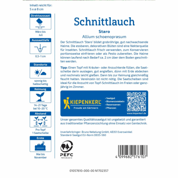 Kiepenkerl Pažitka Professional Line "Staro" v semenných ...