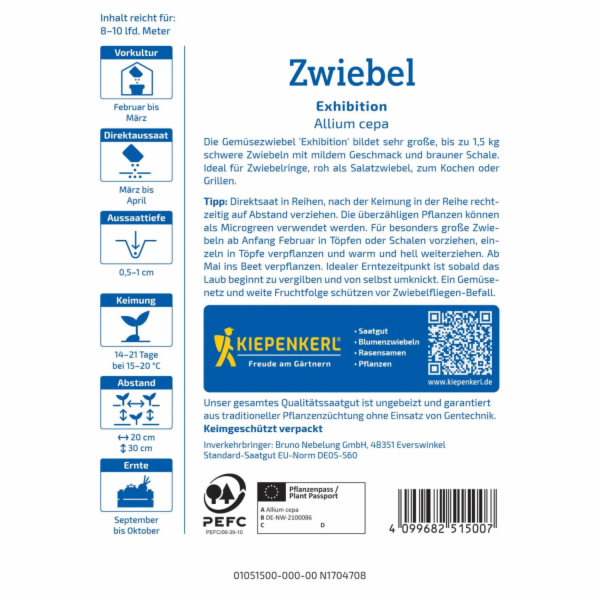 Kiepenkerl Cibule "Výstava"