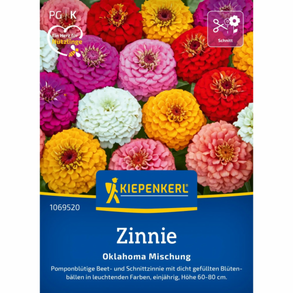 Kiepenkerl Zinnias "Oklahoma Formula Mix" vícebarevné