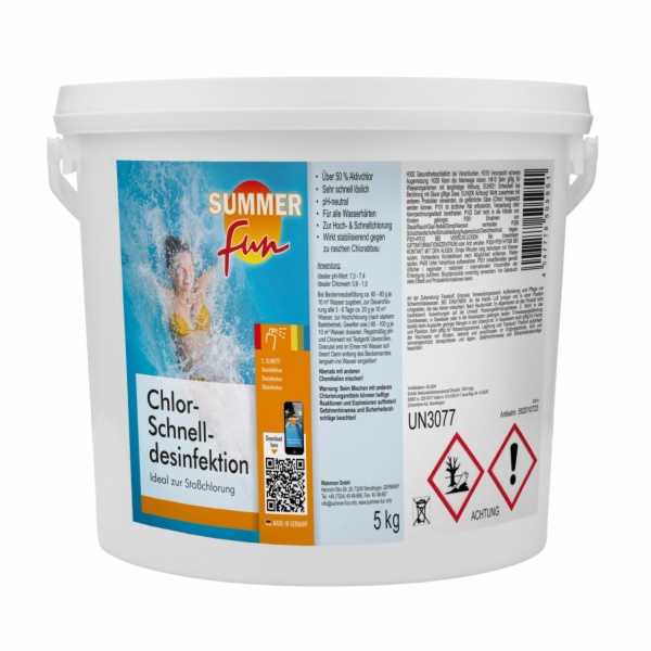 Summer Fun Dezinfekční prostředek Rapid Chlorine 5 kg pro...