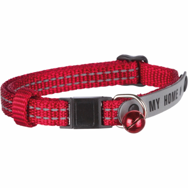 Jollypaw Kočičí obojek s adresní visačkou, reflexní nylon.