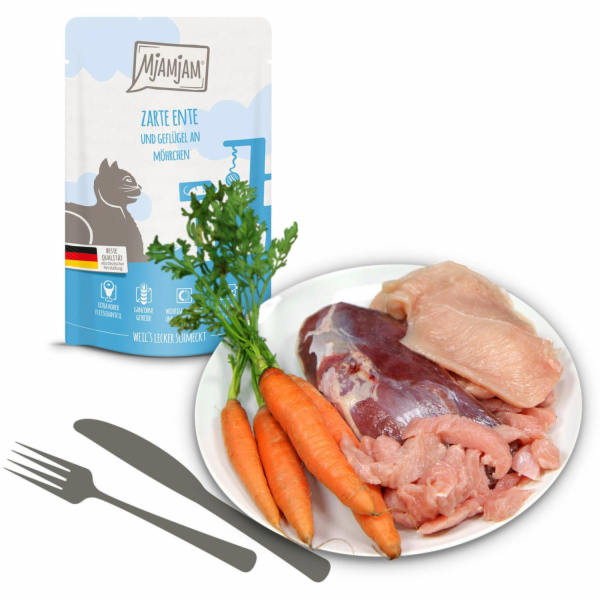 Sonstige Mjamjam mokré krmivo v kapsičce s jemnou kachnou...