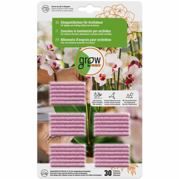 GROW by OBI Hnojivé tyčinky pro orchideje, 30 kusů