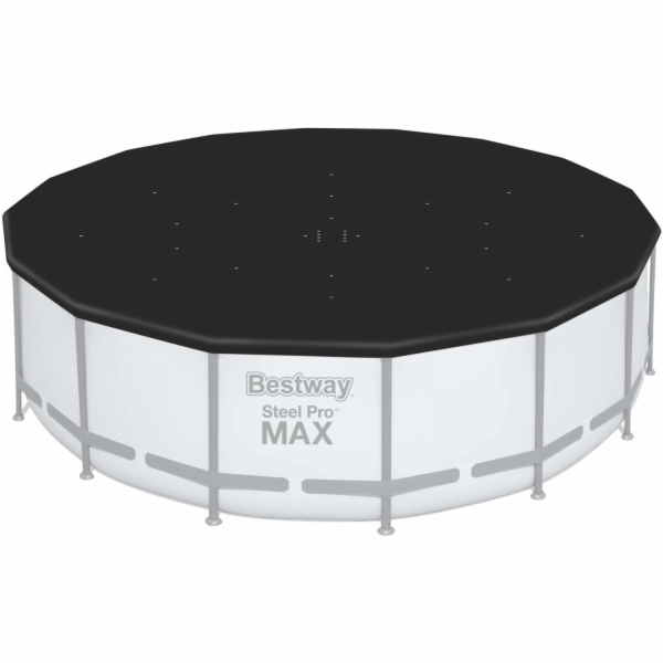 Bestway Kryt bazénu z PVC, průměr 488 cm, černý, kulatý