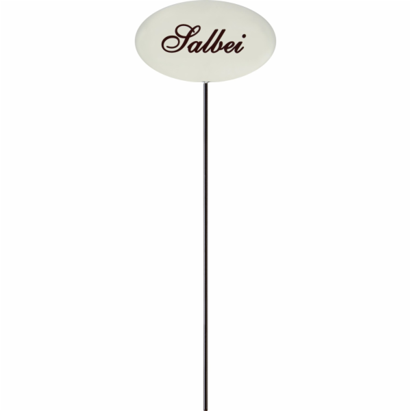 Sonstige Bylinkový kolík, bílý smalt, 30 cm, šalvěj