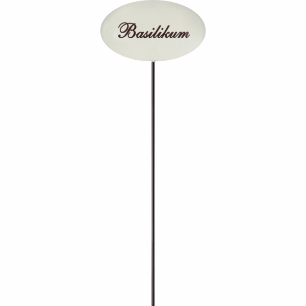 Sonstige Bylinkový kolík, bílý smalt, 30 cm, bazalka